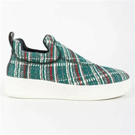 Celine Ss24 Love Life Platform Tweed Sneakers 